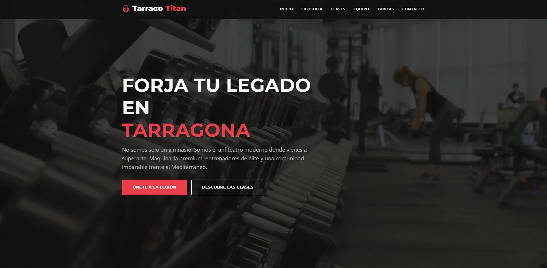 Demo Web para GYM